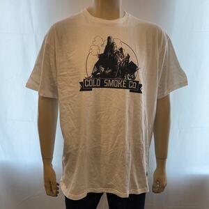 COLDSMOKE Men’s T-Shirt Short Sleeve White XL